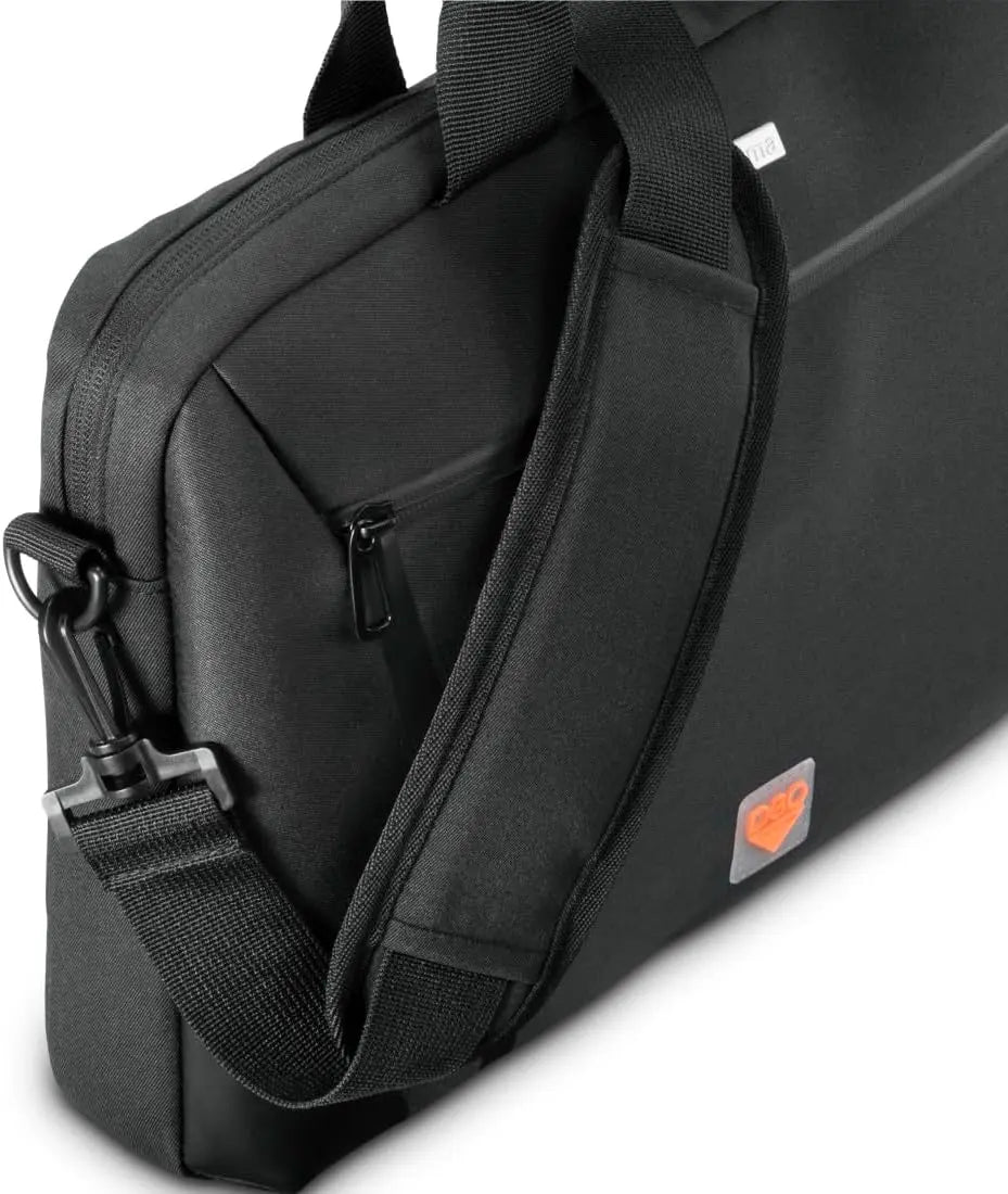 Hama Extreme Protect Shockproof Laptop Bag for 13.3"–14.1" Laptop | D3O® Impact Protection , Water-Repellent , Padded Compartment , Organizer Pocket , Trolley Strap , Black