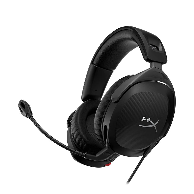 سماعة رأس HyperX Cloud Stinger 2 Greatness Refined، خفيفة الوزن سلكية فوق الأذن مع ميكروفون، وظيفة الدوران لكتم الصوت، برامج تشغيل 50 مم، متوافقة مع الكمبيوتر الشخصي - أسود