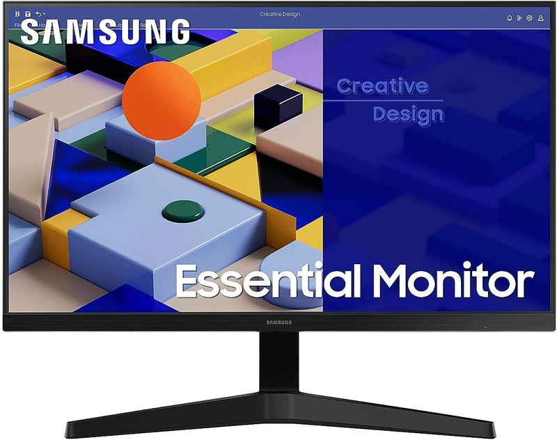 SAMSUNG 27'' S3 S31C Essential Full HD Flat Monitor, IPS Panel, 75Hz Refresh rate, Borderless Design, AMD FreeSync