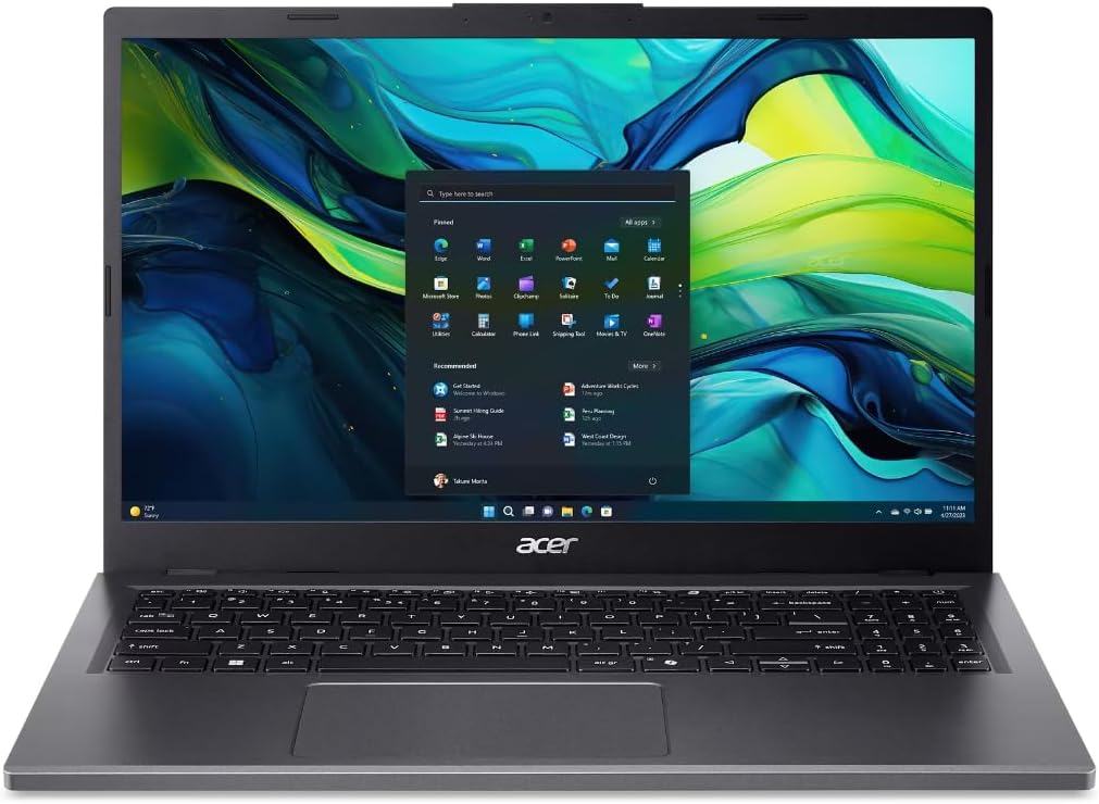 Acer Aspire AMD A15-41M-R52Y  15.6" LCD 60Hz - Ryzen 7 8840HS - 16GB RAM - 512GB SSD - Shared - WIN 11 PRO K