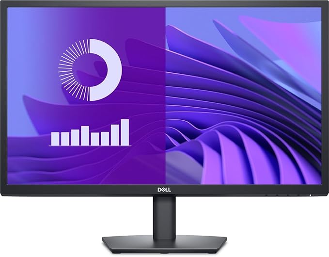 Dell E2425H 24" Full HD Monitor – IPS Panel, 60Hz, VGA & DisplayPort, Anti-Glare, Tilt Adjustable, Energy Star Certified
