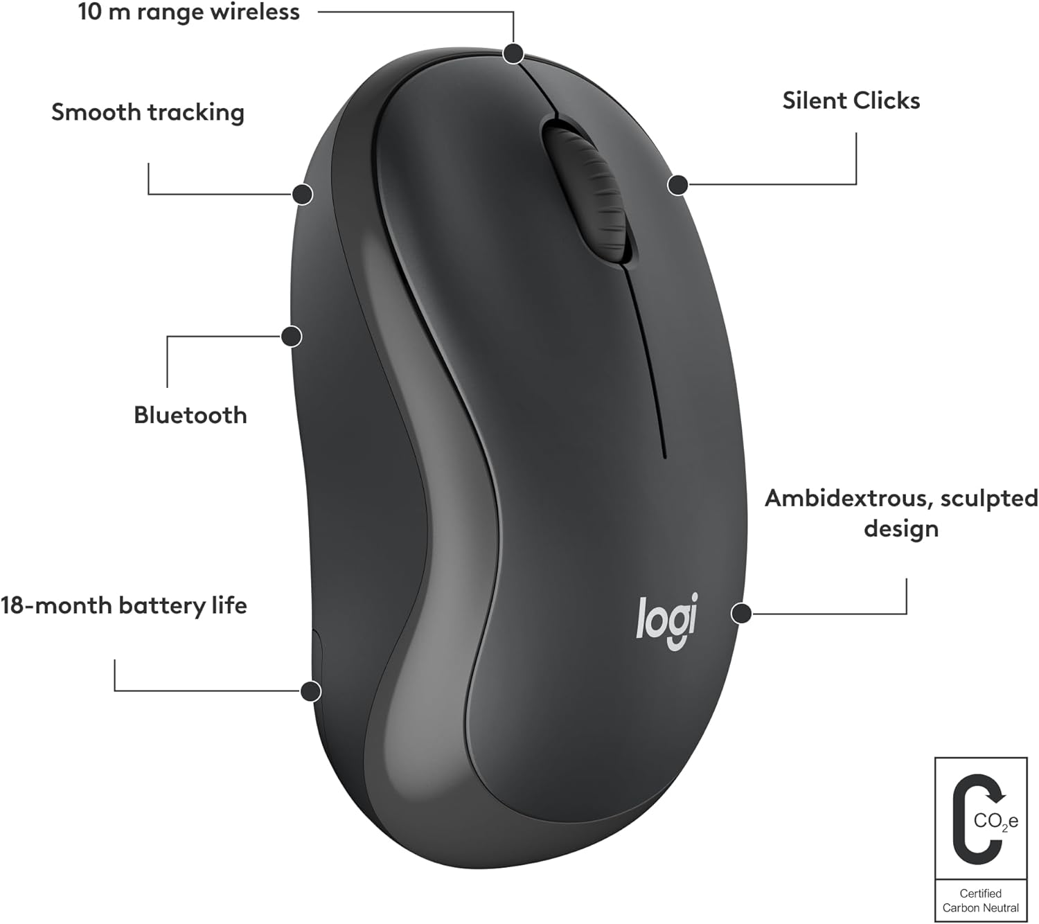 Logitech M241 Silent Bluetooth Wireless Mouse