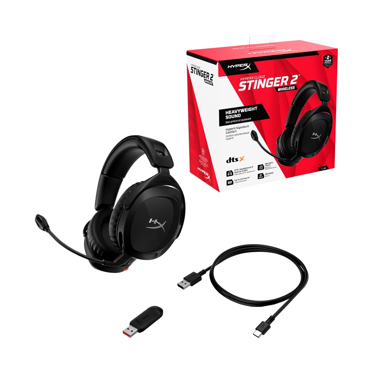 HyperX Cloud Stinger Wireless Gaming Headset – DTS:X Spatial
