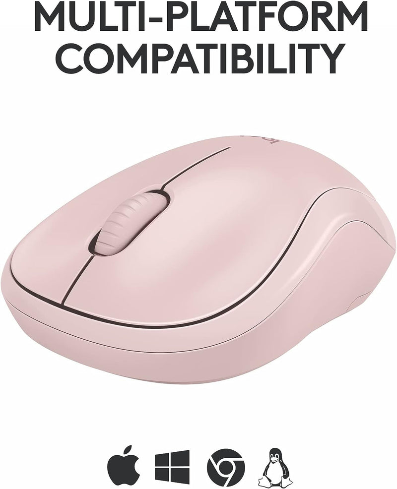 Logitech M240 Silent Bluetooth Mouse, Wireless, Compact, Portable, Smooth Tracking, 18-Month Battery, for Windows, macOS, ChromeOS, Compatible with PC, Mac, Laptop, Tablets