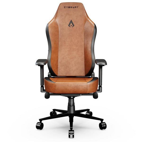 Cybeart | Vintage (Brown) Gaming/Office Chair | 4D Armrest | Inbuilt Lumbar Support | Supreme PU Leather, Ergonomic, Recline & Tilt