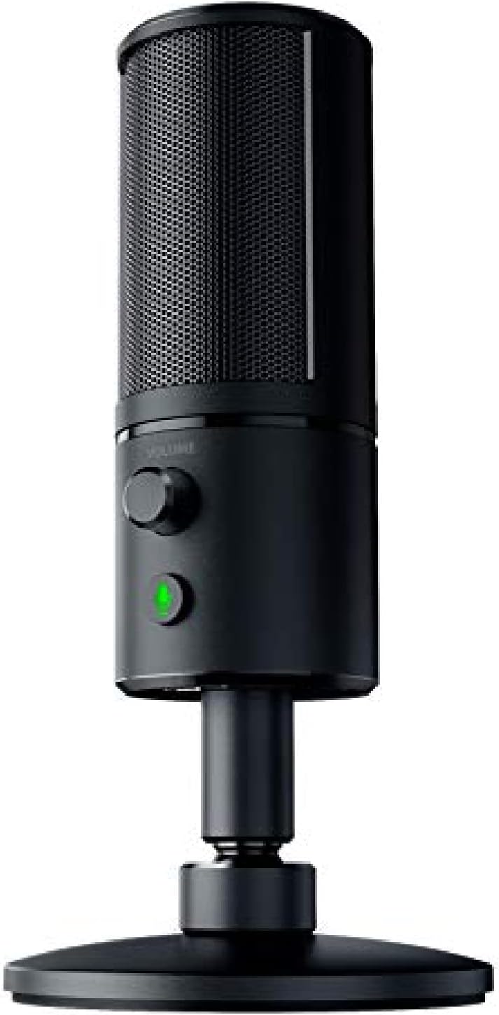 Razer Seiren X USB Streaming Microphone: Professional Grade - Built-in Shock Mount - Supercardiod Pick-Up Pattern - Anodized Aluminum