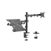 Avetron MA401 Steel Articulating Monitor Arm with Laptop Tray – Supports 17″–32″, 9 kg Load, Full Motion