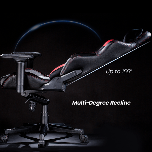 Avetron Premium PVC Gaming Chair with Headrest and Lumbar Support