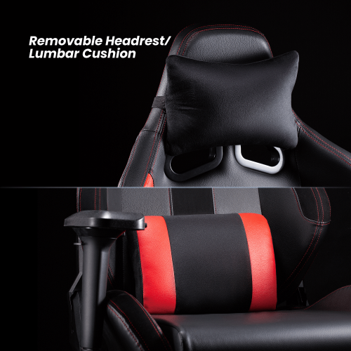 Avetron Premium PVC Gaming Chair with Headrest and Lumbar Support