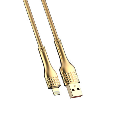 LDNIO LS651  30W USB 3.0 Data Cable – Woven Aluminum Foil, Fast Charging & High-Speed Data Transfer, 1M/2M for Phones, Tablets & Power Banks