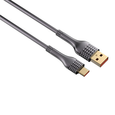 LDNIO LS651  30W USB 3.0 Data Cable – Woven Aluminum Foil, Fast Charging & High-Speed Data Transfer, 1M/2M for Phones, Tablets & Power Banks