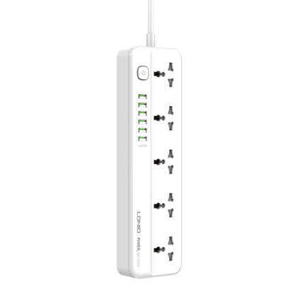 LDNIO SC5614 Fast Charging Power Strip with 5 Universal Outlets and 6USB ports 2M Power Cord Extension Socket