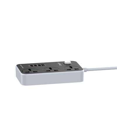 LDNIO SC3412 مقبس الطاقة مع 3 منافذ شحن سريع USB-C مقبس الطاقة قطاع الطاقة مع 4 منافذ USB 38 واط للهاتف لشحن