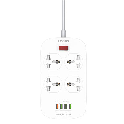 LDNIO SC4407 Universal Outlet Fast Charging Power Strip QC3.0 Usb Power Strip UK Plug Surge Protector Power Strip