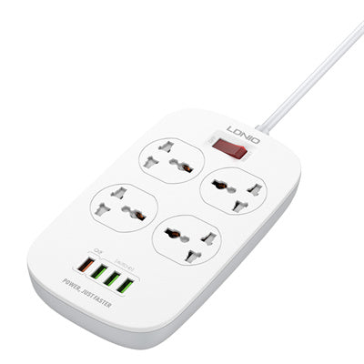 LDNIO SC4407 Universal Outlet Fast Charging Power Strip QC3.0 Usb Power Strip UK Plug Surge Protector Power Strip