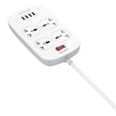 LDNIO SC4407 Universal Outlet Fast Charging Power Strip QC3.0 Usb Power Strip UK Plug Surge Protector Power Strip