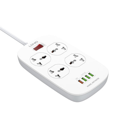 LDNIO SC4407 Universal Outlet Fast Charging Power Strip QC3.0 Usb Power Strip UK Plug Surge Protector Power Strip