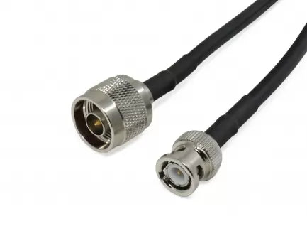 BNC Male to N Male Cable Assembly with RG214 Coax – High Power, Low Loss, Flexible RF Cable