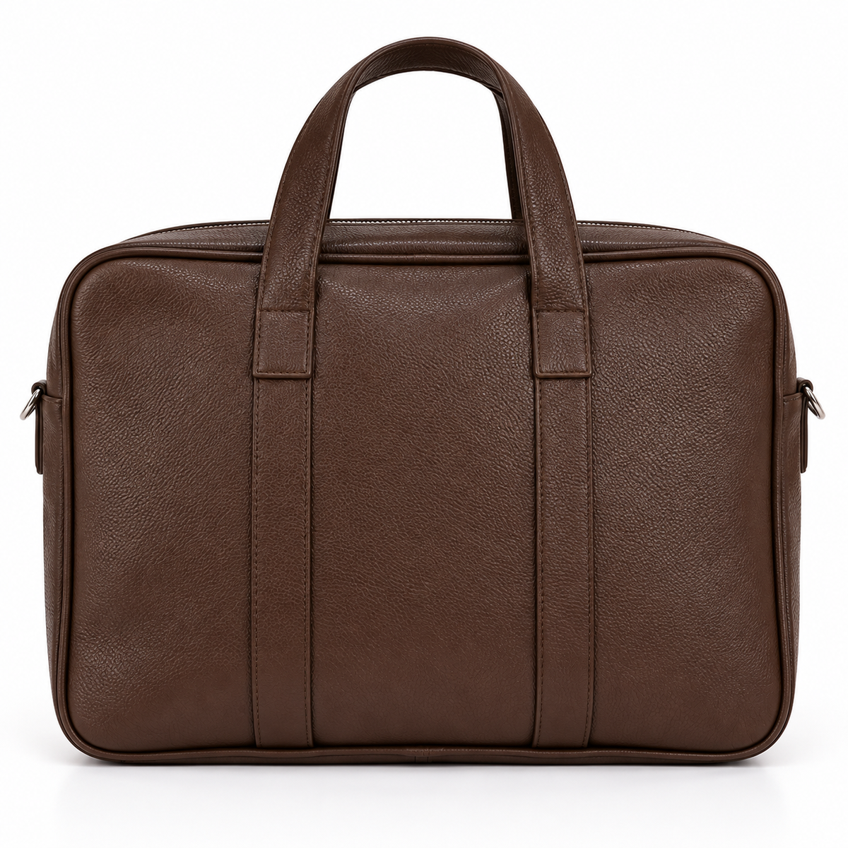 UNION 17.3" PU Leather Laptop Bag – Extra-Large Business Briefcase with Multi-Compartment Design , Brown