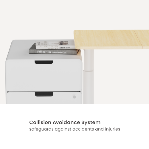 Avetron Electric Sit-Stand Desk Frame – 710-1190 mm Height, 84-130 cm Width Adjustable, 80 kg Load, Single Motor