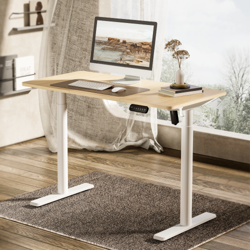 Avetron Electric Sit-Stand Desk Frame – 710-1190 mm Height, 84-130 cm Width Adjustable, 80 kg Load, Single Motor