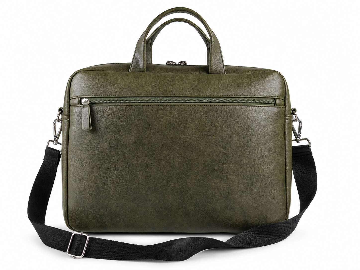 MARAVILLO MC793 15.6" Laptop Briefcase – Khaki , Professional Business Design , Front Zipper Pocket , Detachable Shoulder Strap , Carry Handles , Office & Travel Use
