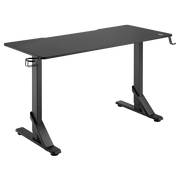 مكتب ألعاب Avetron GT300 RGB – 1360×600 مم، حمولة 100 كجم، 3 أوضاع ارتفاع (710/760/810 مم)، إضاءة خلفية RGB، حامل أكواب وسماعات رأس