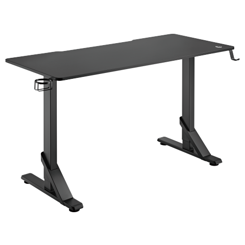 Avetron GT300  RGB Gaming Desk – 1360×600mm, 100 kg Load, 3-Height Modes (710/760/810mm), RGB Backlight, Cup & Headphone Holders