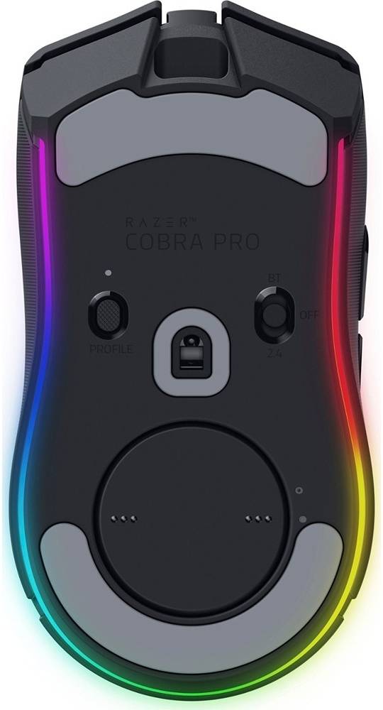 ماوس الألعاب اللاسلكي Razer Cobra Pro، Razer Chroma RGB، مستشعر بصري Focus Pro 30K، حتى 30000 نقطة في البوصة، 8 أزرار قابلة للبرمجة، كابل Speedflex USB من النوع C، أسود