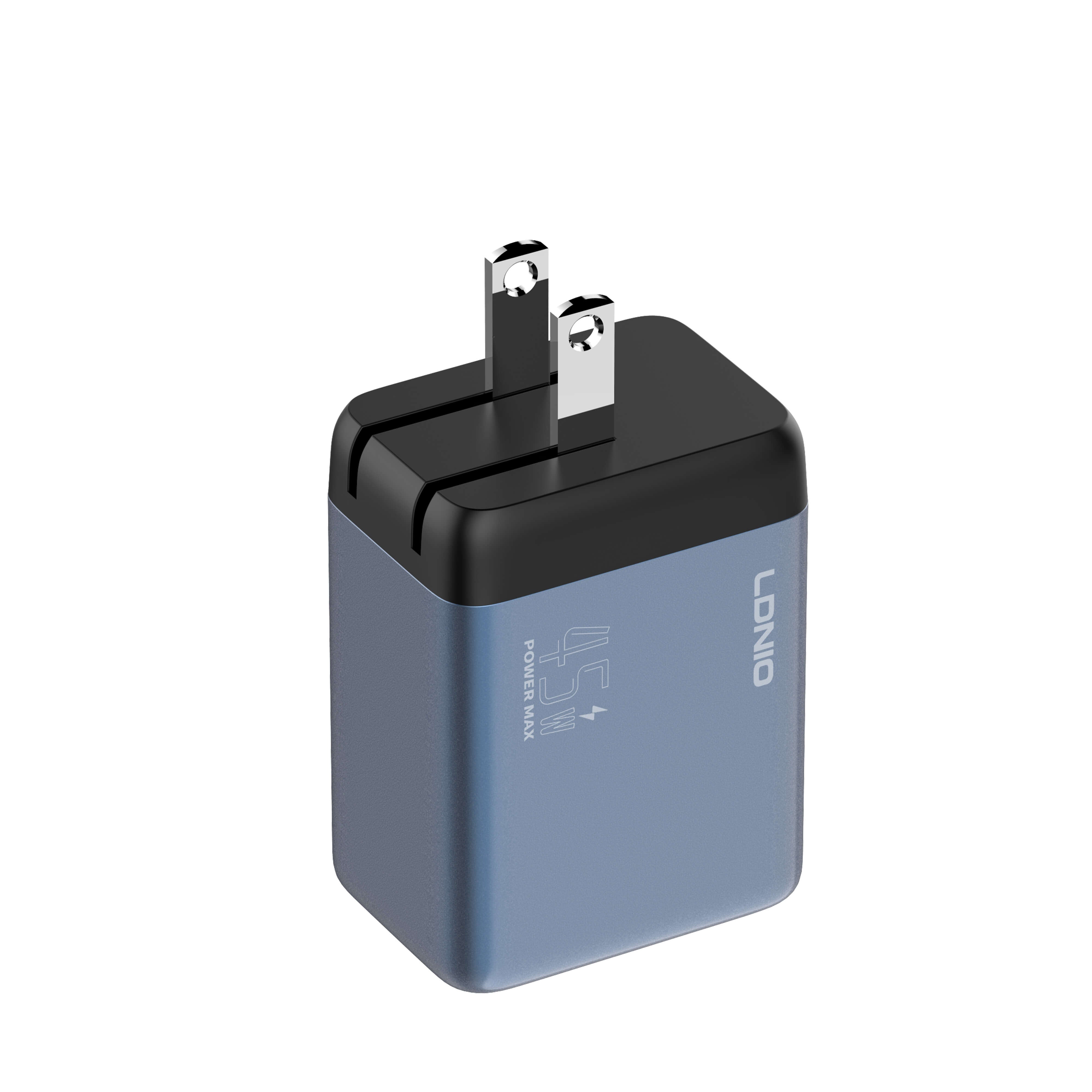 LDNIO Q12 45W USB‑C & USB‑A GaN Super Fast Charger, Gallium Nitride PD & PPS Quick Charge Adapter, Compact Dual‑Port Travel Wall Charger