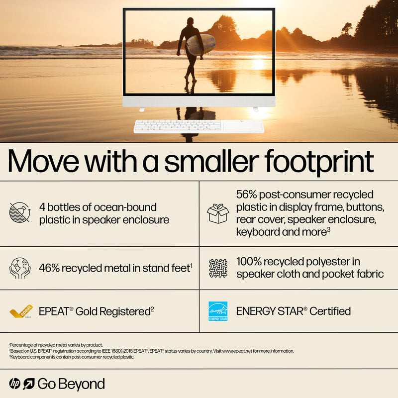 HP Envy Move All-in-One 24-cs0000ne AiO 24" 2K touch screen - Core i5-1335U - 16GB RAM - 1TB SSD - Shared - WIN 11 (White)
