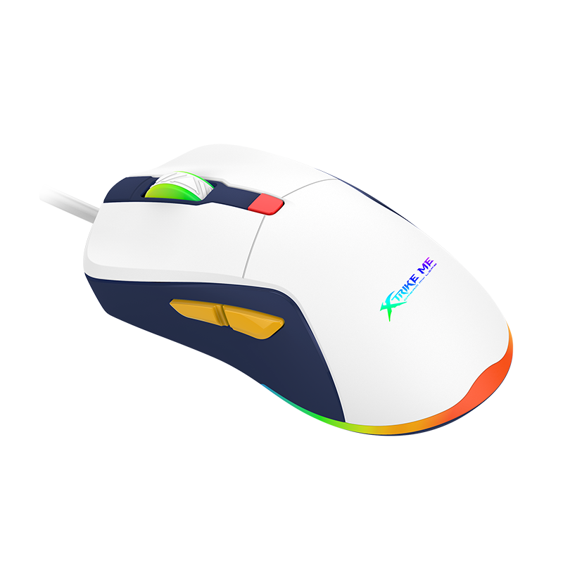 XtrickMe GM-227 Wired Gaming Mouse with 7 Color Backlit, Ergonomic Design, 6 Buttons, 4 Adjustable DPI Levels