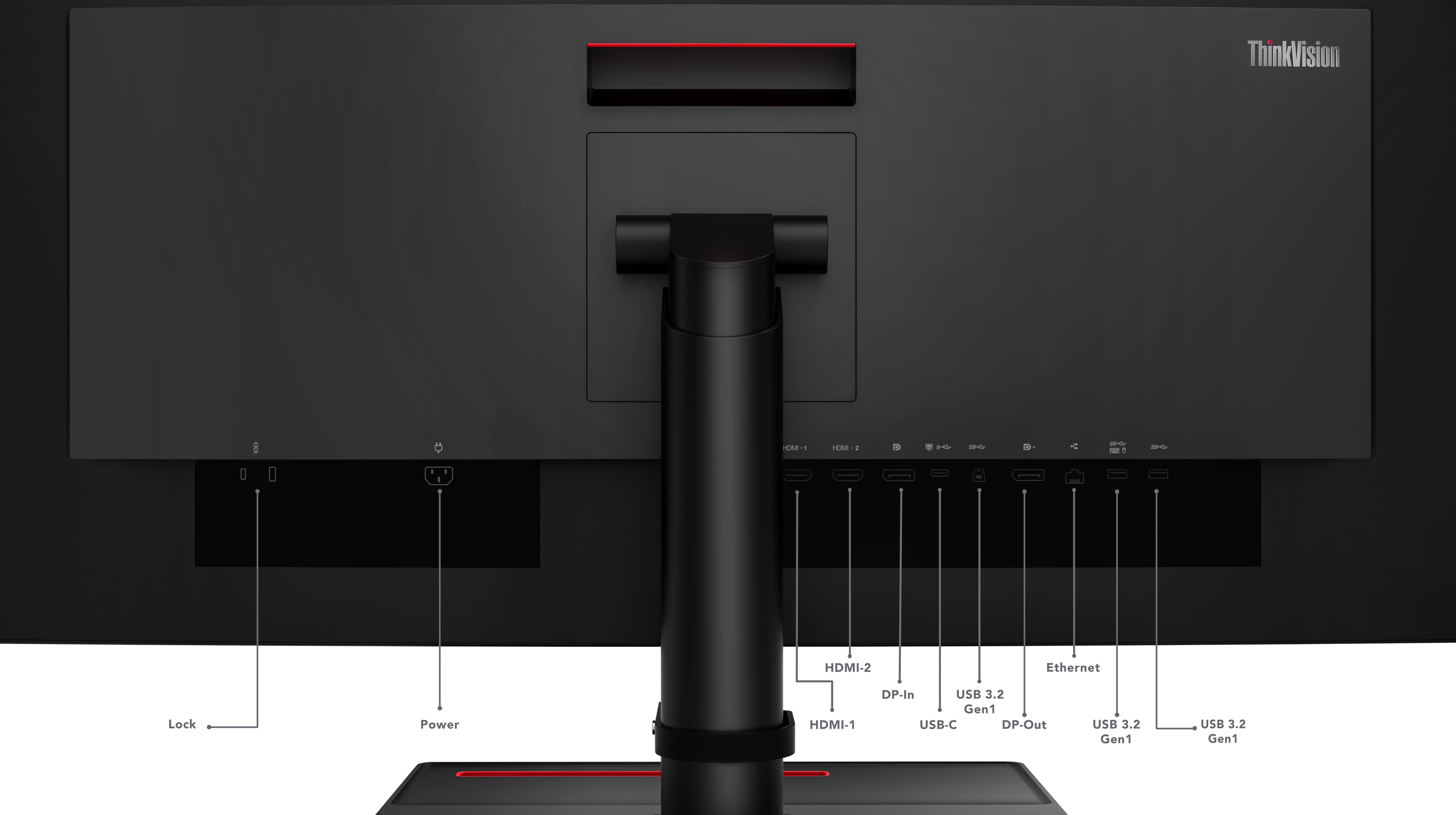 شاشة Lenovo ThinkVision P34w‑20 منحنية مقاس 34.1 بوصة بدقة WQHD IPS ودقة 3440×1440، و99% من ألوان sRGB، ومنفذ USB-C 100 وات PD، وKVM، وHDR10، وزمن استجابة 4 مللي ثانية، وتردد 60 هرتز