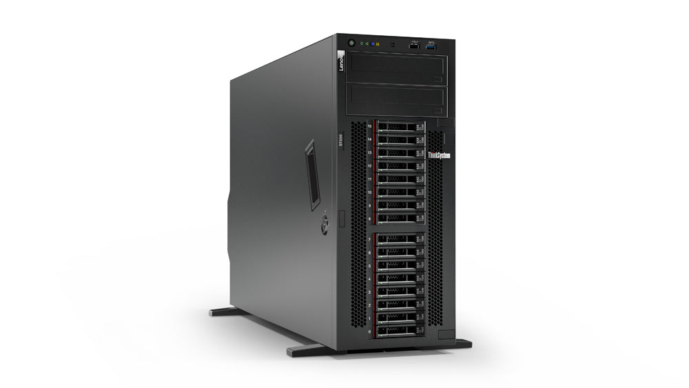 Lenovo ST550 V2 Tower Server CPU 2.4GHZ Xeon Silver 4210 10Core, Ram 32GB DDR4 , 2X 1.2TB SAS 10k , 750WATT P.S