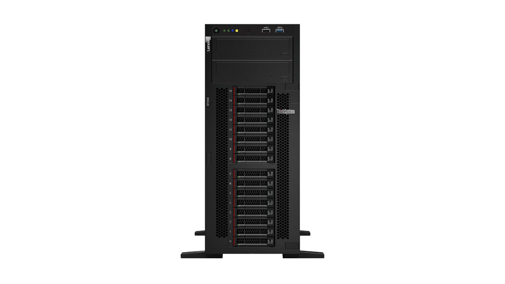 Lenovo ST550 V2 Tower Server CPU 2.4GHZ Xeon Silver 4210 10Core, Ram 32GB DDR4 , 2X 1.2TB SAS 10k , 750WATT P.S