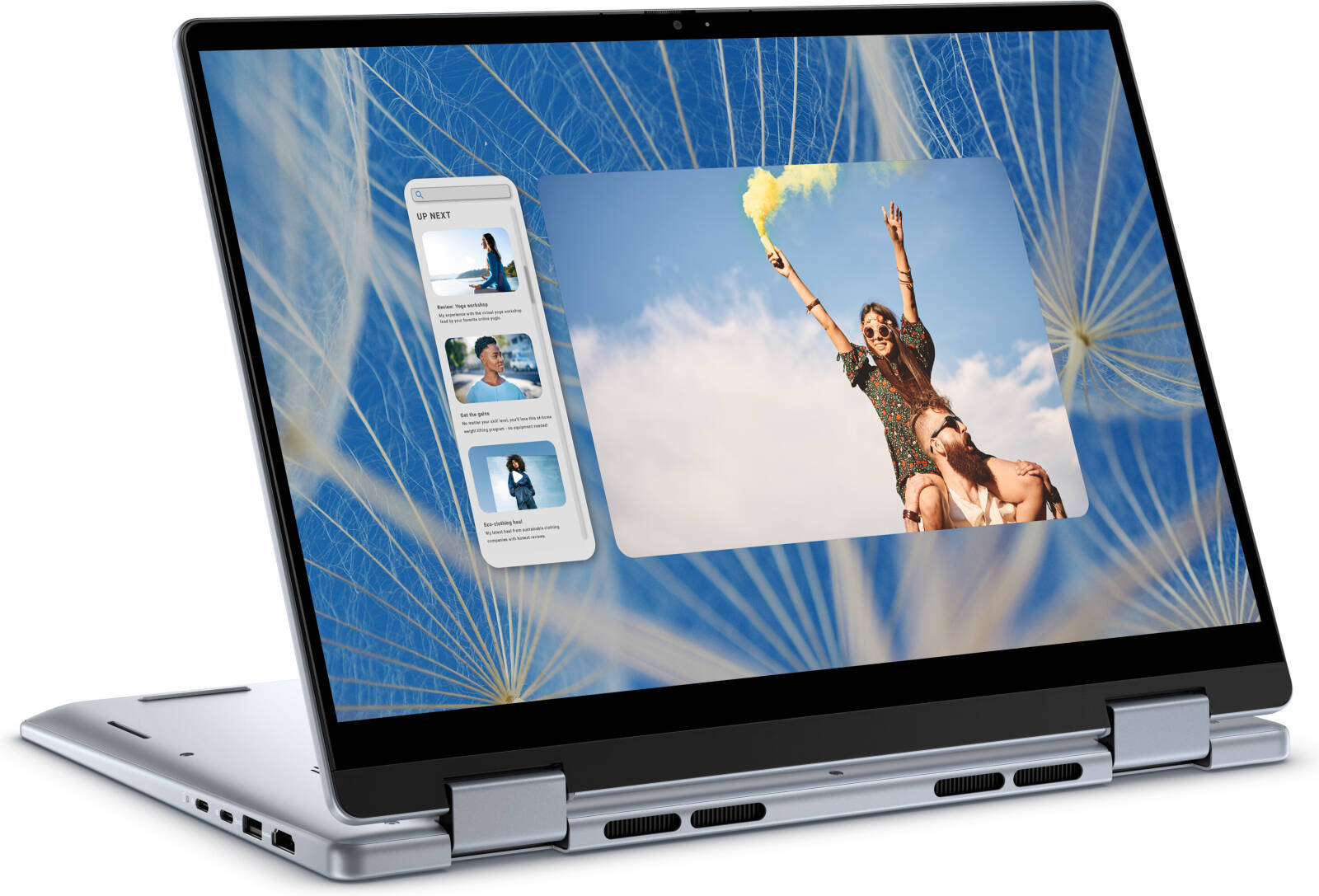 كمبيوتر محمول ديل إنسبيرون 14 7440 2 في 1 قابل للتحويل، شاشة 14 بوصة FHD+ - معالج إنتل كور 5 120U - ذاكرة وصول عشوائي (RAM) سعة 8 جيجابايت - قرص صلب SSD سعة 512 جيجابايت - نظام ويندوز 11 هوم