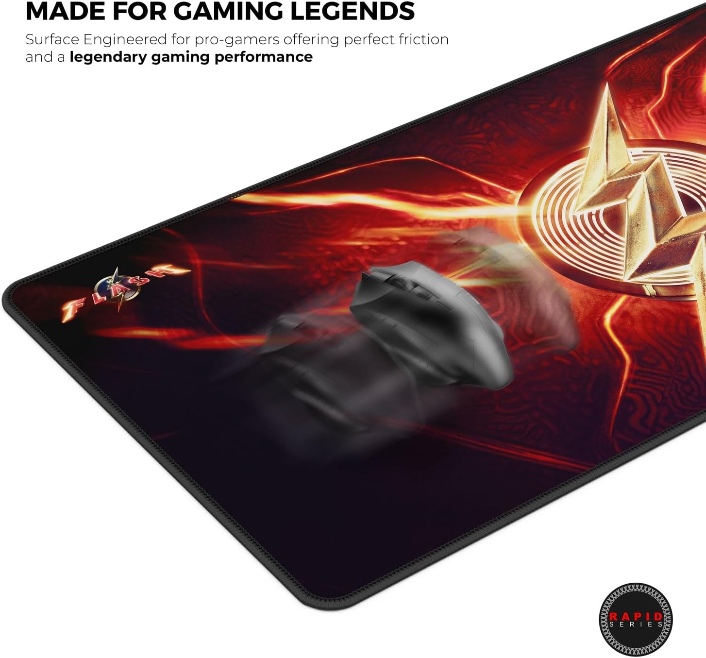 Cybeart | The Flash Gaming Desk Mat (XXL - 900x400x4mm