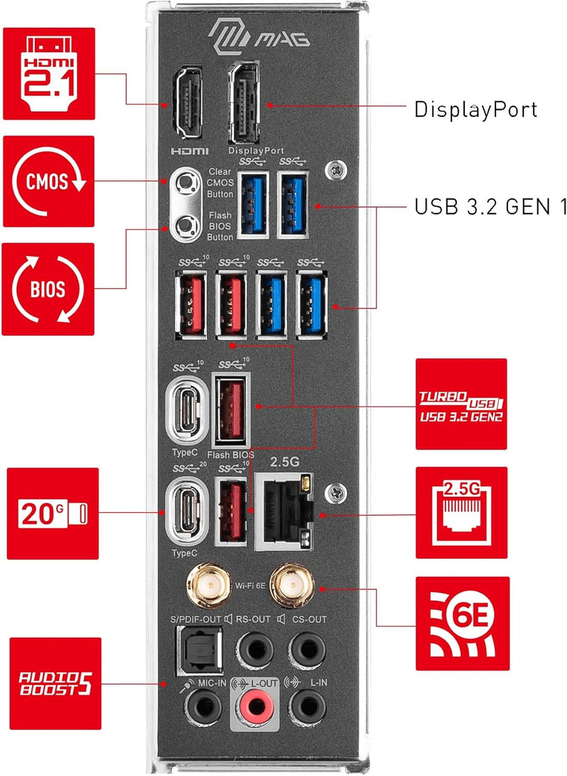 اللوحة الأم MSI MAG Z790 TOMAHAWK WIFI LGA 1700 ATX