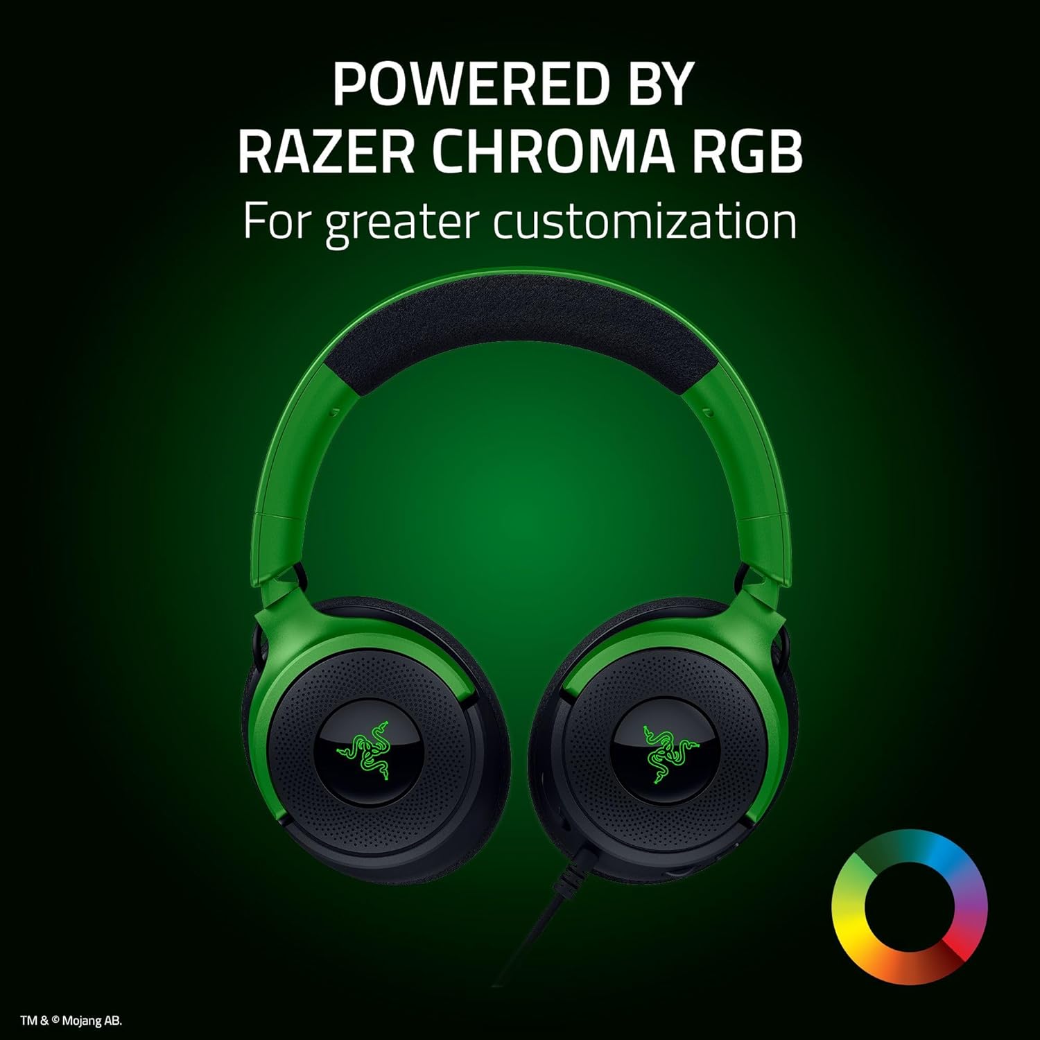 Razer Kraken V4 X Wired Gaming Headset – 40mm TriForce Drivers, 7.1 Surround Sound, HyperClear Cardioid Mic, Chroma RGB, USB-C & USB-A Compatible