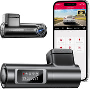 Lingdu D500 4K Smart Dash Cam – Front Car Camera with WiFi & GPS, 0.96" LCD Display, Night Vision, WDR, Parking Mode, Loop Recording, G-Sensor, 150° Wide Angle