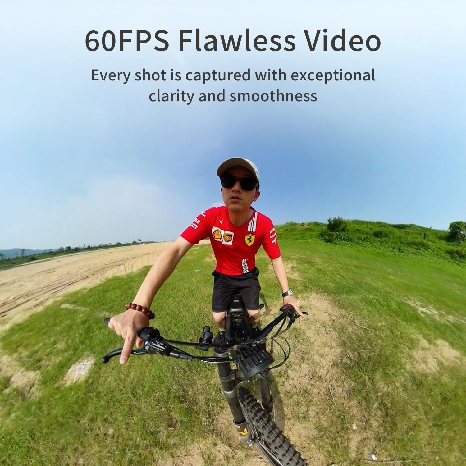 KanDao QooCam 3 Action Camera, Motorcycle Combo, 5.7K 62MP Photo 60fps Flawless 360 Video Camera, Dual 1/1.55 Inch Sensors Better for Record Vlog Camera, Super Steady Stabilisation Waterproof