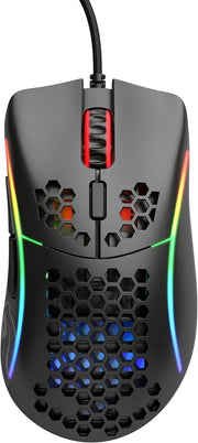 Glorious Model D- (Minus) Wired Gaming Mouse - 61g Superlight Honeycomb Design, RGB, Ergonomic, Pixart 3360 Sensor, Omron Switches, PTFE Feet, 6 Buttons