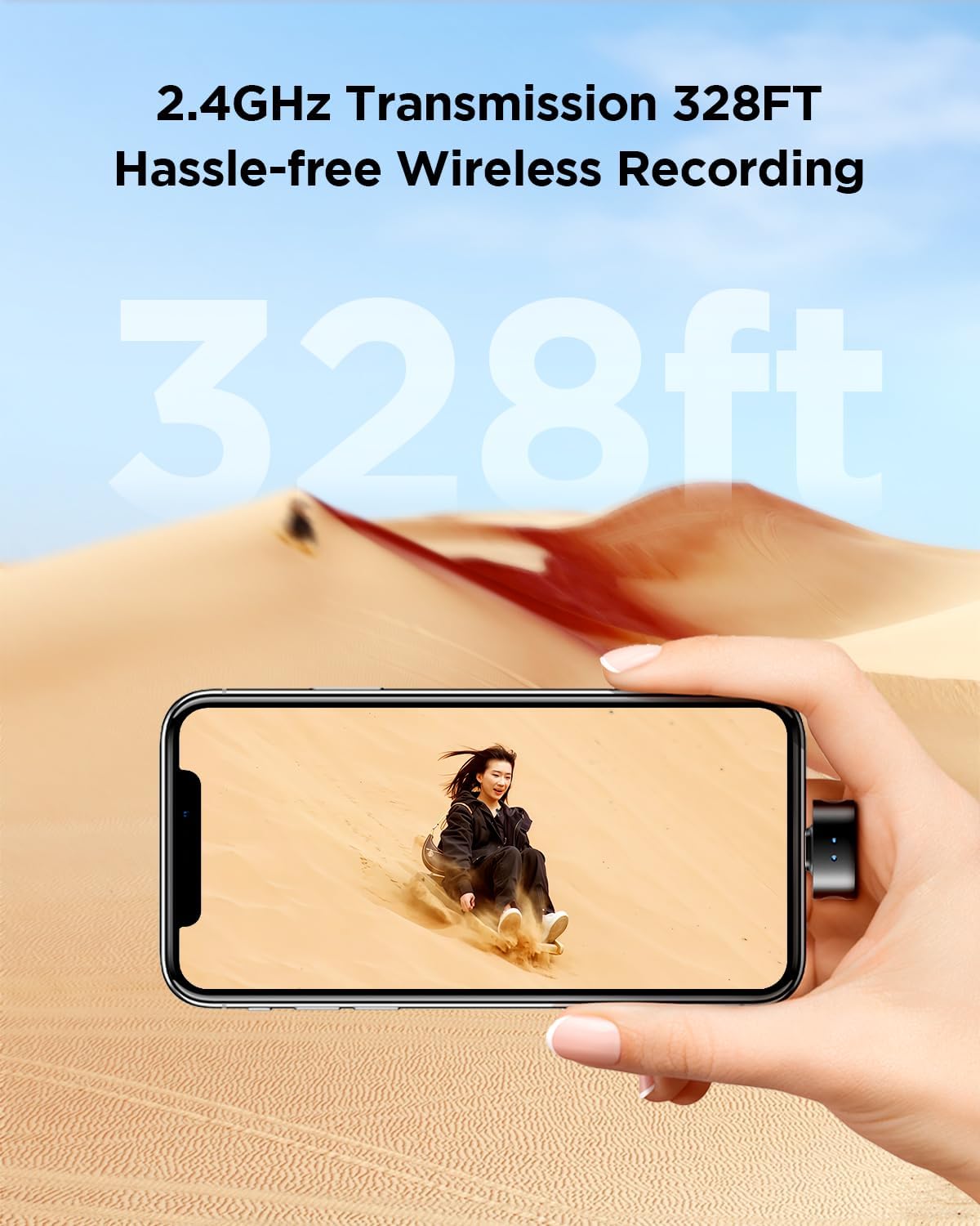 BOYA Magic-03 Wireless Lavalier Microphone , 2.4GHz Wireless , Up to 100m Range , 30H Battery Life , Safety Track & Limiter , USB-C for Android, iPhone 15/16, Camera & Camcorder , Mini Clip-On Mic