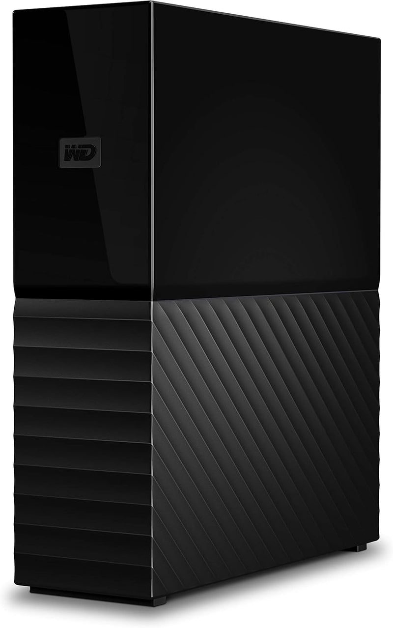 قرص صلب خارجي WD My Book سعة 8 تيرابايت لسطح المكتب، USB 3.0، تشفير AES 256 بت، نسخ احتياطي تلقائي