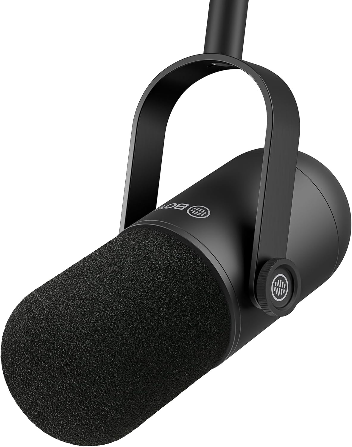 BOYA BY-DM500 XLR Dynamic Podcast Microphone – Broadcast Sound, Metal Construction, Wide-Range Frequency, Studio Mic for Streaming, Gaming, Voice-Over & Music – Black