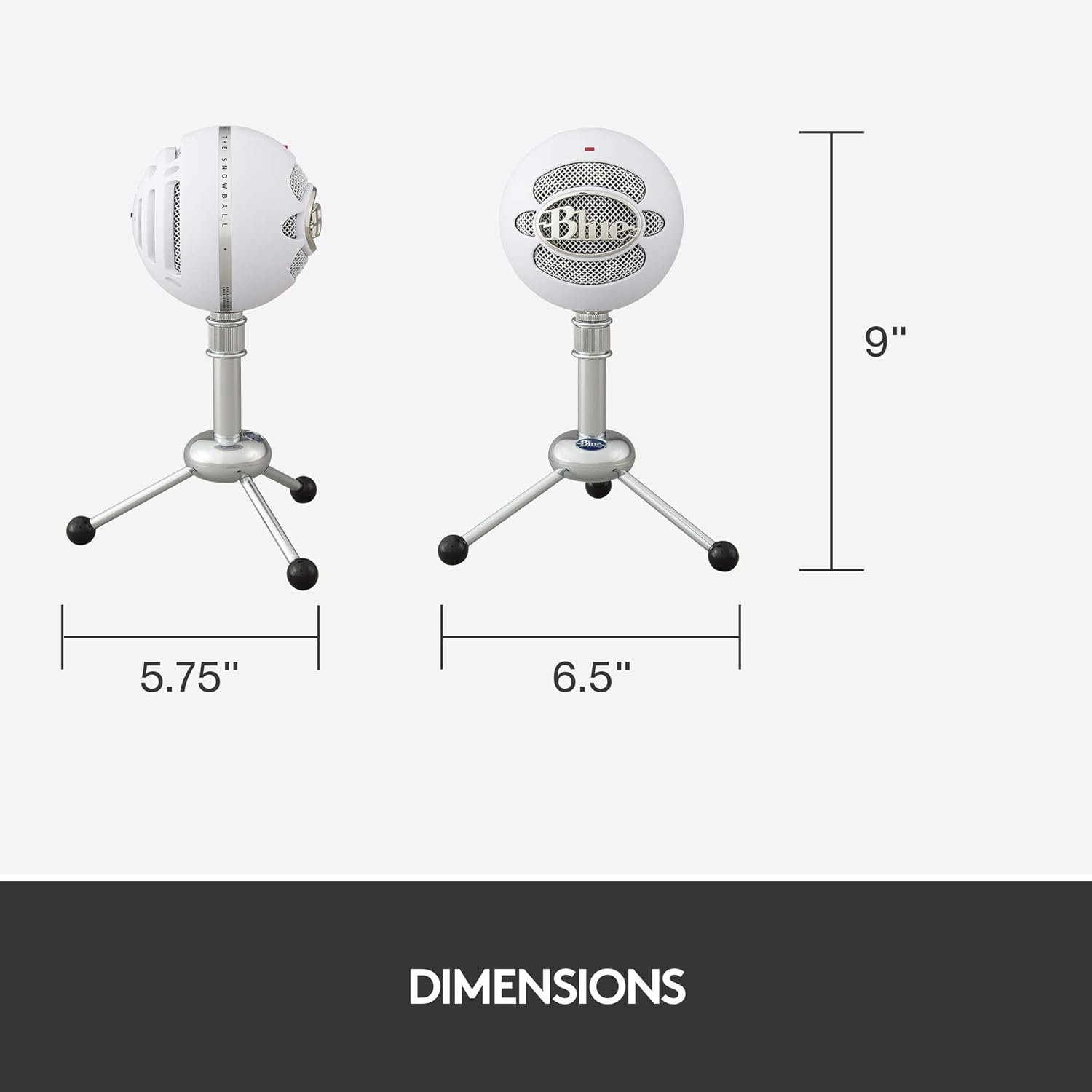 Blue Snowball iCE USB Condenser Microphone with Accessory Pack (White)
