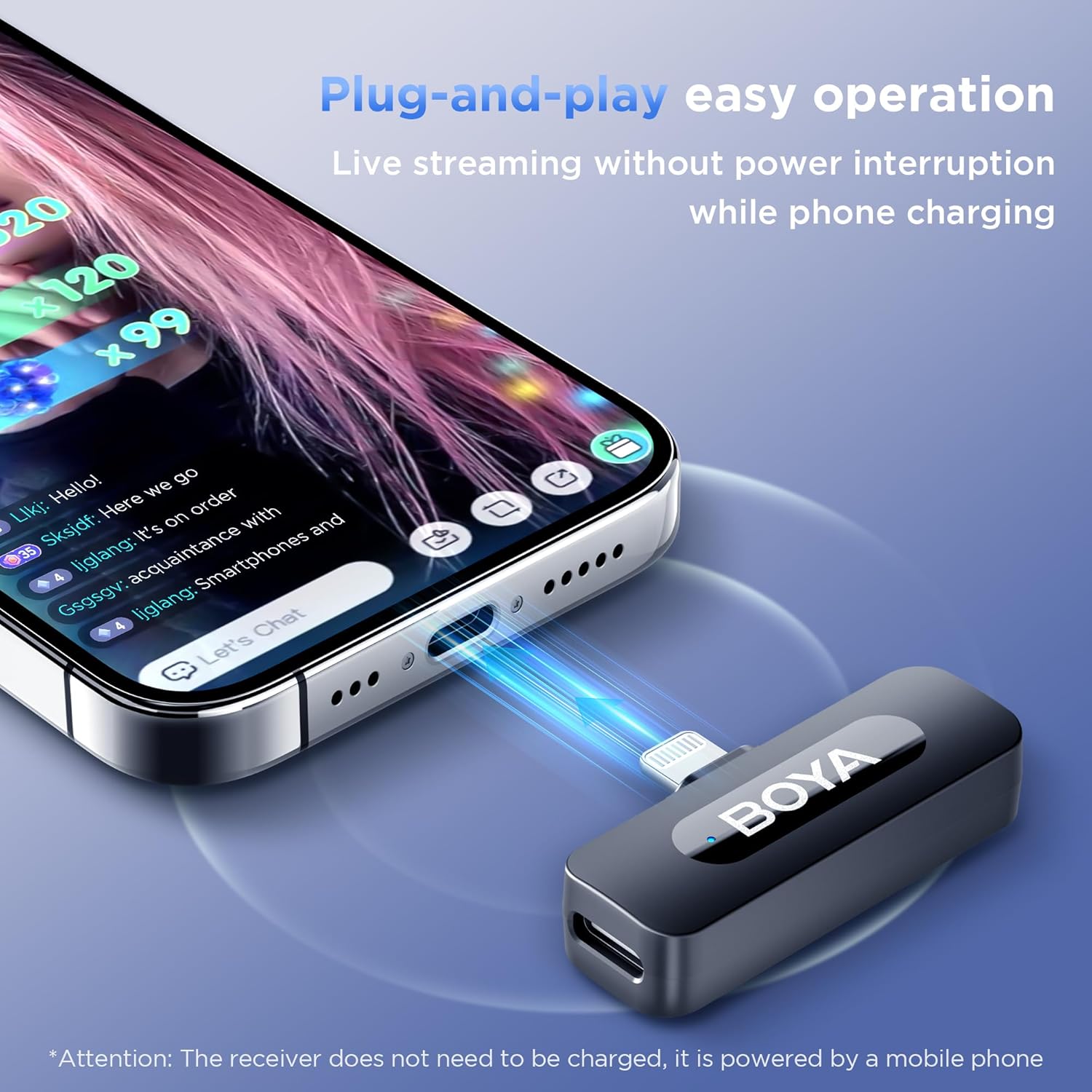 Boya BY-V3 Combo Wireless Microphone for iPhone, Android