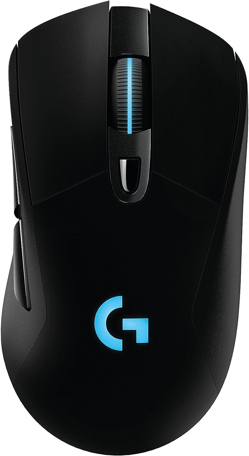 Logitech G703 Lightspeed Gaming Mouse with POWERPLAY Wireless Charging Compatibility, Black