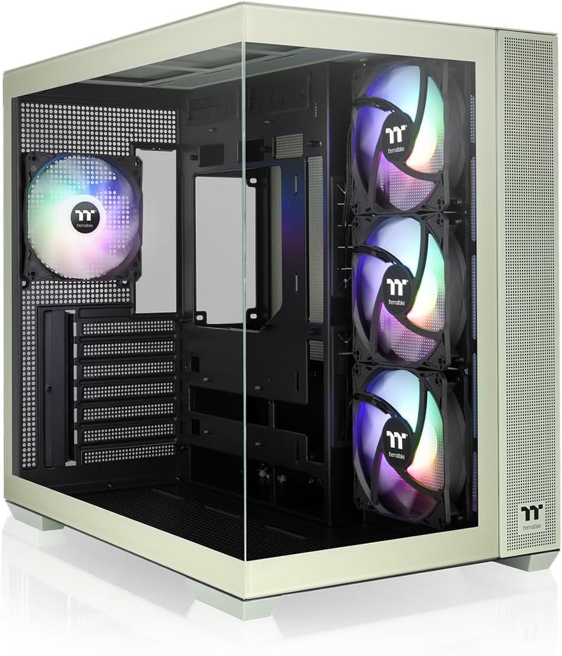 Thermaltake View 380 TG ARGB ATX Case; 4x120mm ARGB Fans Included; Supports Hidden-Connector Motherboard; Front & Side Dual Tempered Glass Panel