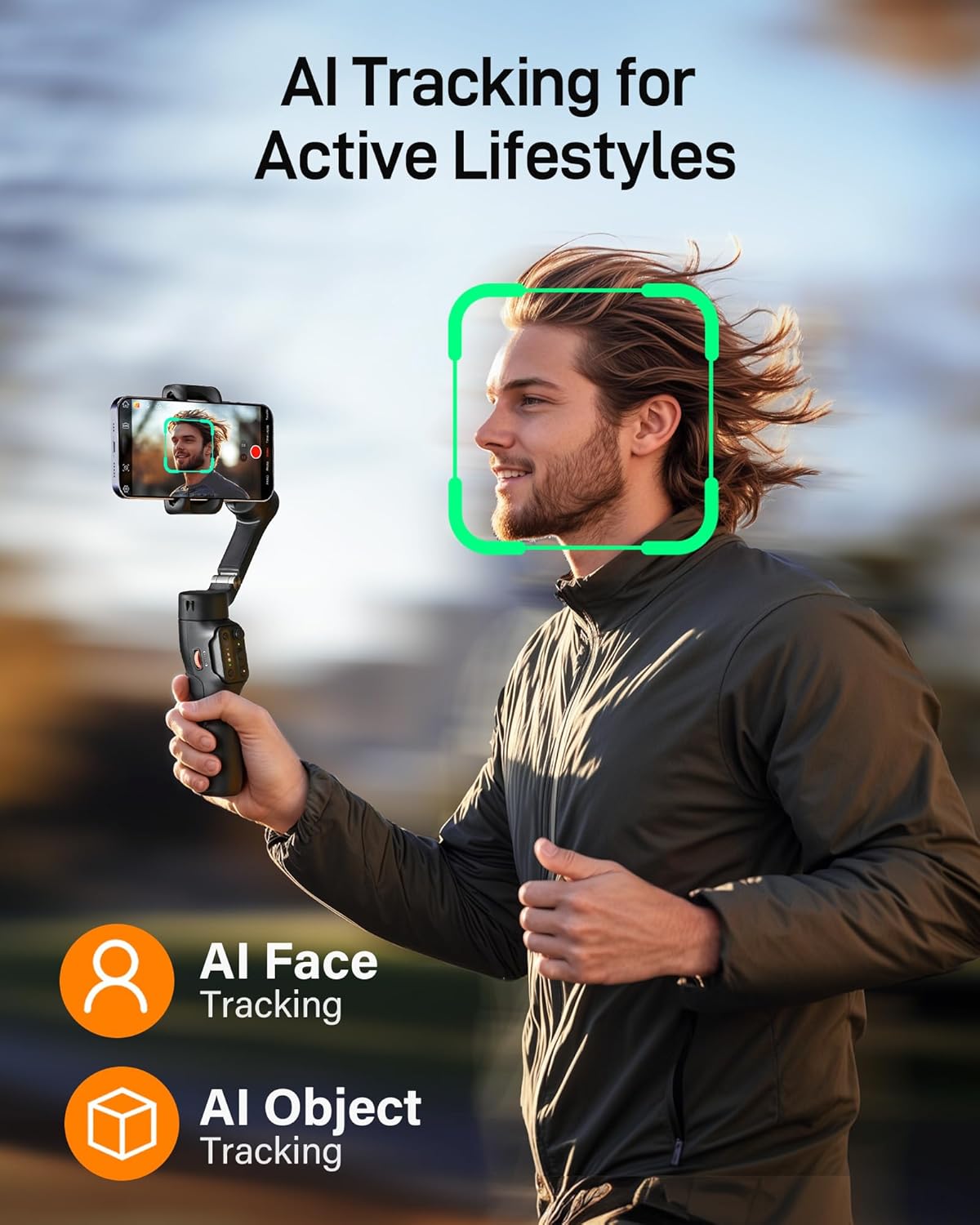Hohem iSteady X3 3-Axis Smartphone Gimbal – iSteady 8.0 Stabilization, Bluetooth Remote, Fill Light & Built-In Extension Rod